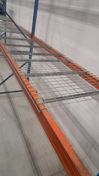 42x42" Pallet Rack Wire Decking - Waterfall Edge - 3 Support Cha, View more