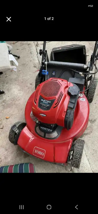 looking for non running mowers, View more