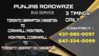 Montreal To Toronto rides available Everyday