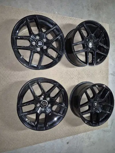 4 Black Touren 18" Rims used only last winter season on Lexus NX300 (new in 2024). May filt many oth...