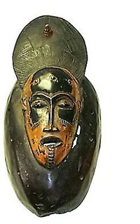 Masque Africain Ancestrale - Collectible African Mask Baule