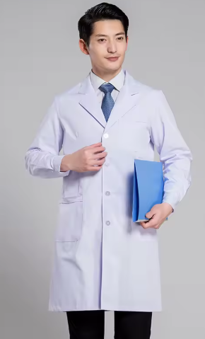 Professional White Lab Coat – ideal for doctors, scientists, lab technicians, and medical students w...