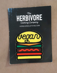 Vegan Burger Iron On Patch