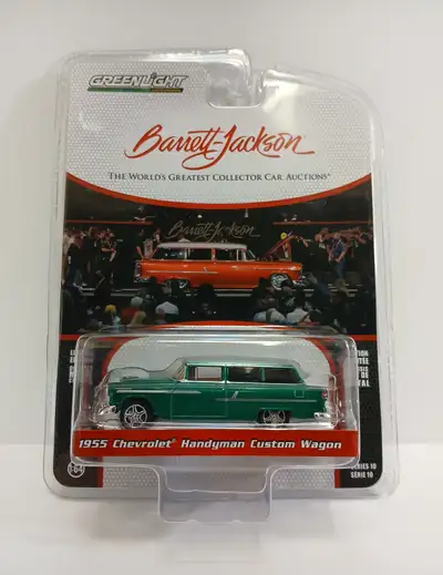 *Greenlight Chase* 1955 Chevrolet Handyman Custom Wagon 2022 Greenlight Collectibles Barrett-Jackson...