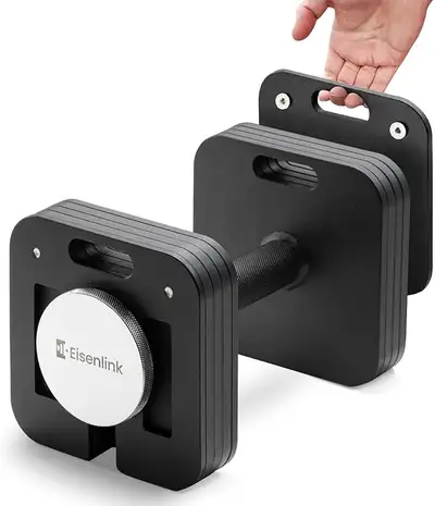 Brand new single dumbbell units Adjusts in 5lb increments 10–50lb standard, expandable to 80lb Tool-...