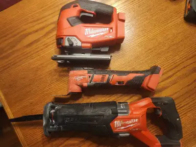 Contractor Power Tool Pkg Milwaukee and Ridgid, View more
