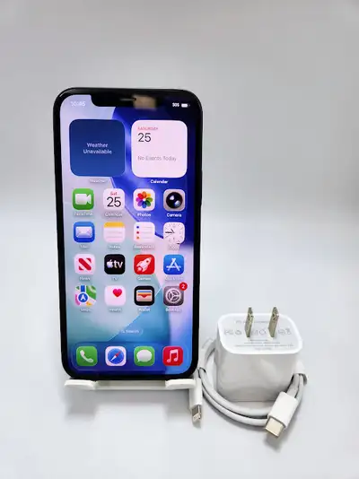 iPhone 12 64gb Black 87% 3 Months Warranty W/Charger, View more