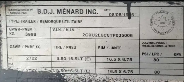 remorque in Cargo & Utility Trailers in Longueuil / South Shore - Image 4