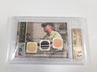 2003 Game Used Front Nine Fabrics Triples Jack Nicklaus BGS 9.5