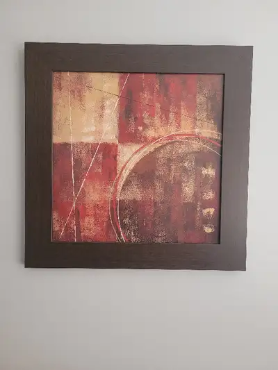 2 framed art - sold as a pair - $25 or best offer 2 pièces d'art encadrées - vendues ensemble - 25$...
