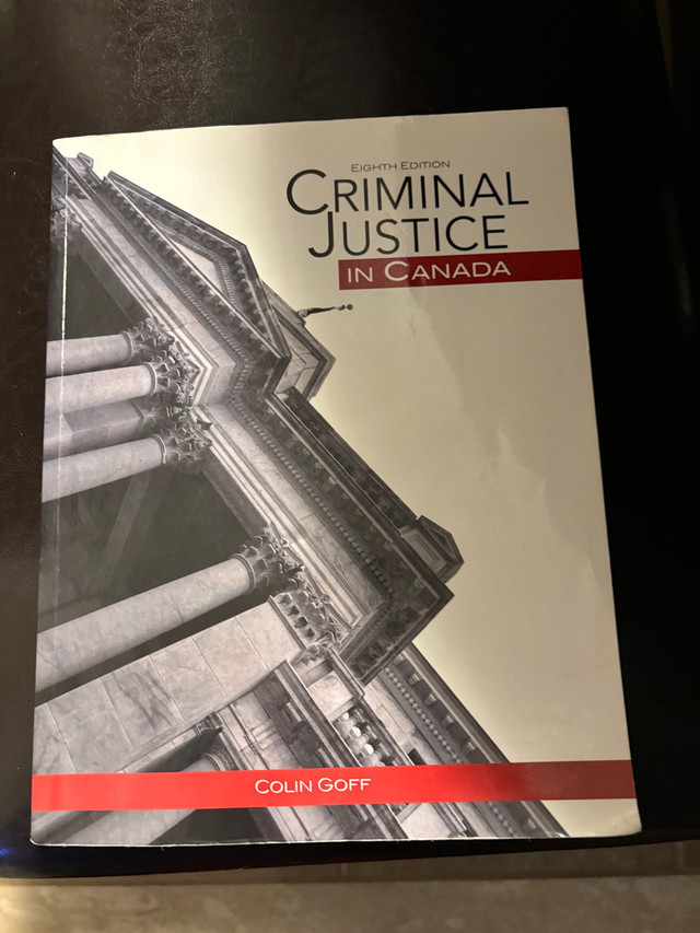 Criminal Justice in Canada Book in Textbooks in Oshawa / Durham Region
