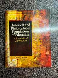 Historical and Philosophical Foundations of Education 5th