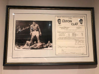 Muhammad Ali signed boxing photo