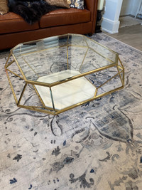 Gold & Marble Coffee Table 