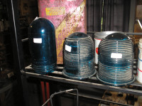 Blue Glass Boat Beacons