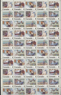 639a FULL FIELD STOCK SHEET CANADIAN LETTER CARRIER SERVICE