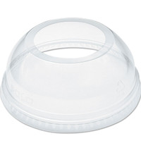 Dart DLW626 Clear Lid PET 626 Dome with Ex Lg Hole (Case of 1000