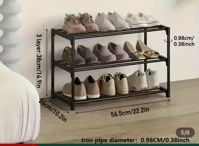 3-Tier Shoe Rack, View more