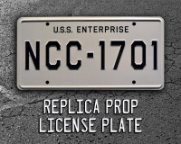 Star Trek | USS Enterprise | NCC-1701 | Metal License Plate