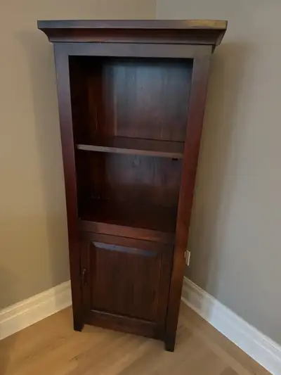 Crate and Barrel - Solid wood storage bookshelf, View more