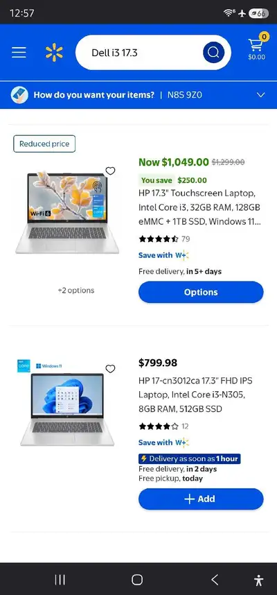 laptop i3 17.3" new in box, View more