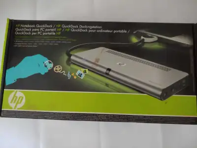 HP Notebook Quick Docking Station - with original box, View more
