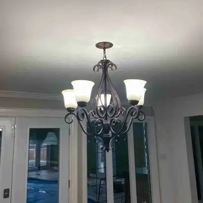 Iron light fixture, View more
