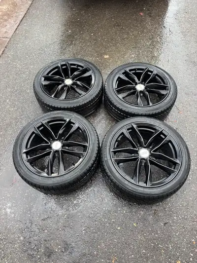 WINTER TIRES Used 18 inch Audi rims and tire set of 4 18 inch rims Audi wheels Audi rims Audi tires...