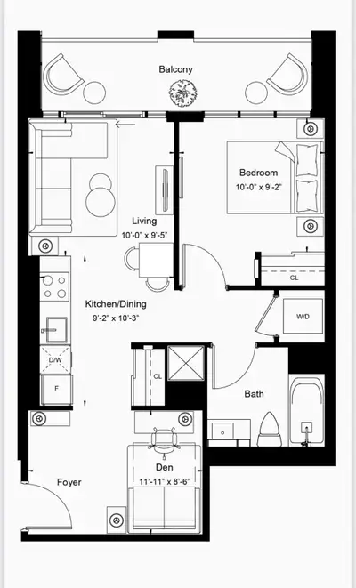 Includes 1 Underground Parking Space and 1 Storage Locker. 592 sqft inside and 95 sqft balcony . 1 B...