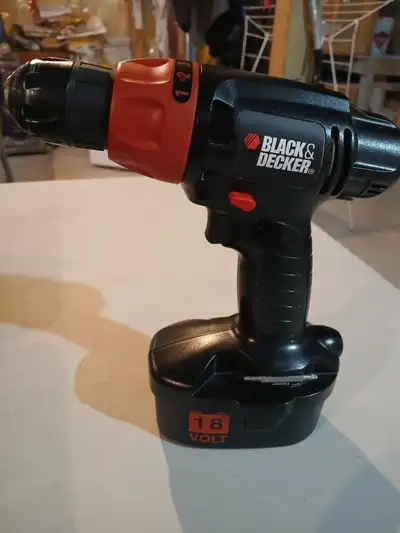 18V Black and Decker Cordless drill, View more