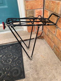 Aluminum bike rack for mountain bike, with all mounting hardware