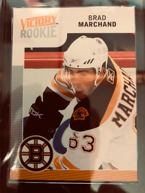 2009-10 Upper Deck Victory Brad Marchand Rookie Hockey Card in Arts & Collectibles in Woodstock