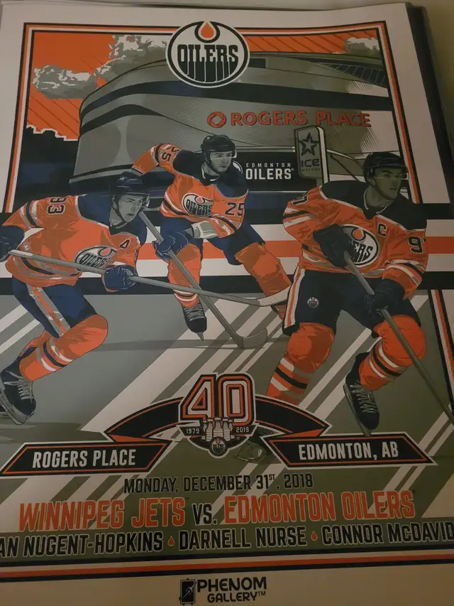 Oilers 40th Anniversary Lithograph Set in Arts & Collectibles in Edmonton - Image 4