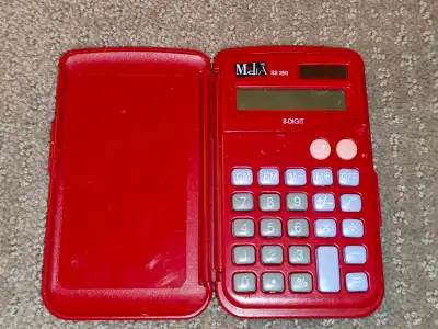 8 Digit Pocket Basic Calculator with Hinged Hard Cover, View more