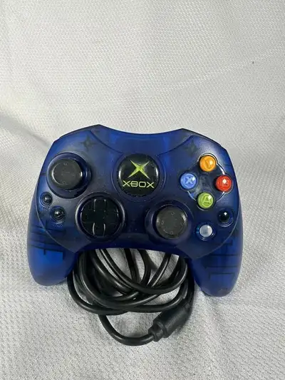 Like New Original XBox Clear Blue Controller S Type $55, View more