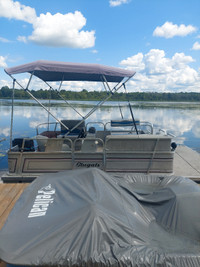 16ft pontoon with trailer 