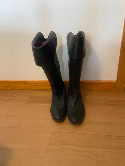 Black Geoxx knee length boots, View more