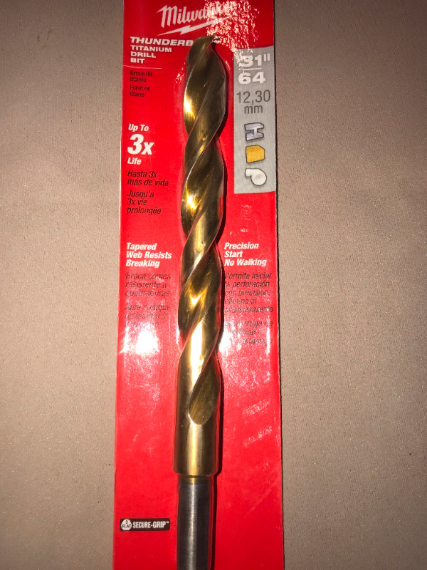 Milwaukee - Titanium Drill Bits in Power Tools in Burnaby/New Westminster - Image 2