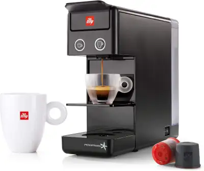 Illy Y3.2 Espresso and Coffee Machine, Black, View more