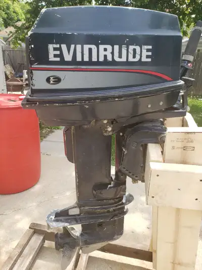 Evinrude outboard was purchased with boat used. Motor is to heavy and large for our purposes. Is in...