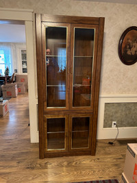 Wood & Glass Curio Cabinet