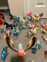 NEW huge lot of Schleich fantasy sets, horses animals, stable!!!