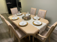 Dinning Room Table and Six Chairs