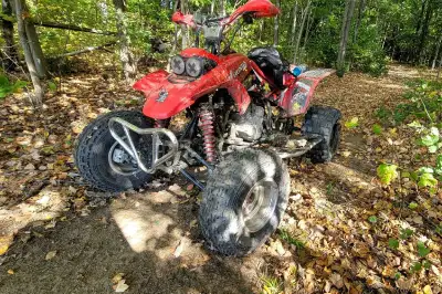 Looking to see what trades i can get 2003 honda trx400ex New tires front and rear Rebuilt engine las...