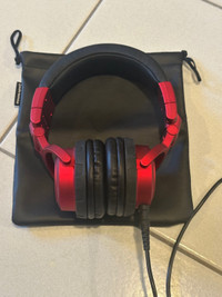 Audio-Technica ATH-PRO500 MK2 Red DJ Monitor Headphones