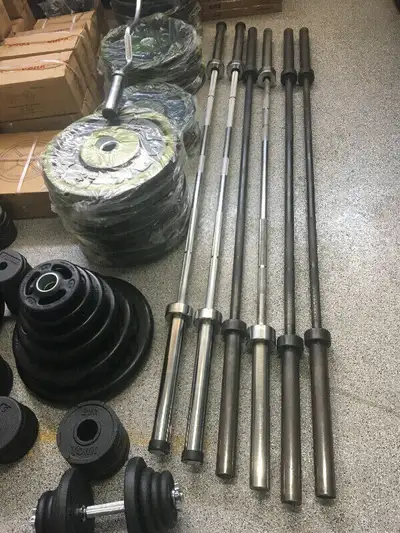 Olympic Barbells 7Ft Heavy Duty Used, View more