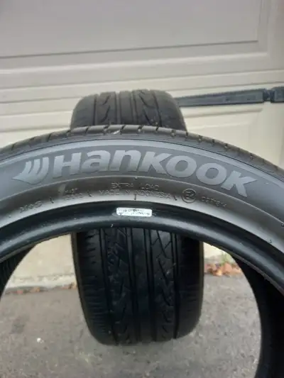 2 tires HANKOOK 235/45/R17 all season. $200 OBO. In excellent condition. 7mm tread on tires. FOR QUI...