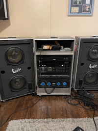 Rack mount amp and effects set up