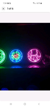 Plasma Plate Lumin Disk DJ Party Light ShowLarge Discolights 6in