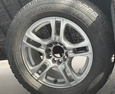 Selling one Nordic winter tire mounted on a rim, in good condition. Still has solid tread left and p...